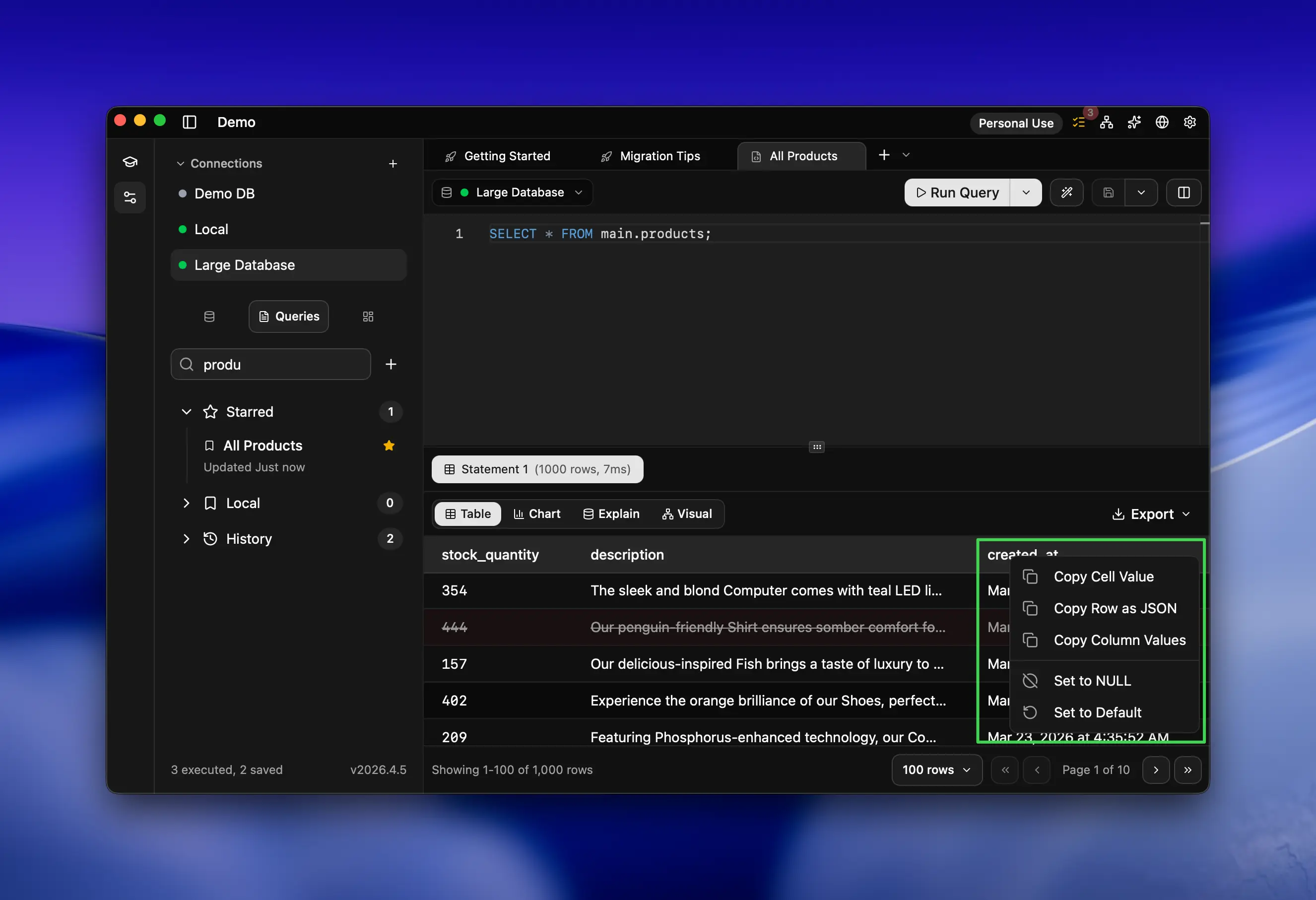 Advanced Copy Options